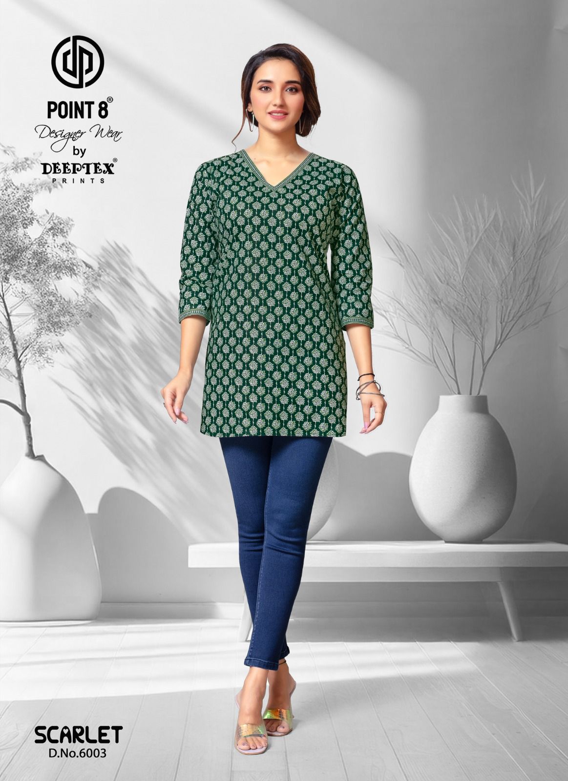 Scarlet Vol 6 By Deeptex Poplin Cotton Short Kurti Suppliers In India